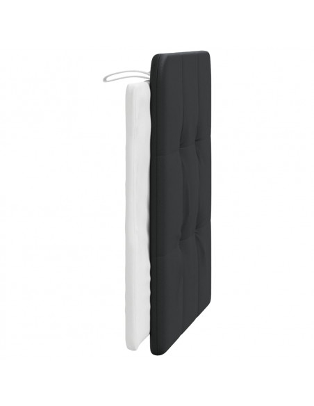 Cuscino Testiera Nero e Bianco 90 cm in Similpelle