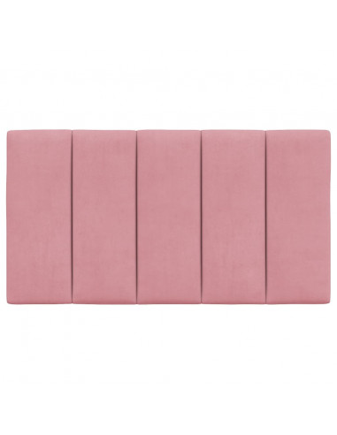 Cuscino Testiera Hanko Rosa 80 cm in Velluto