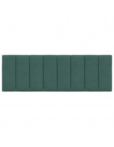 Cuscino Testiera Verde Scuro 140 cm in Velluto