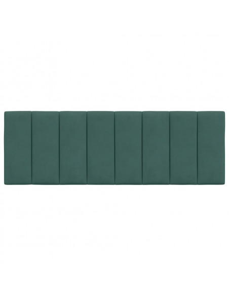 Cuscino Testiera Verde Scuro 140 cm in Velluto
