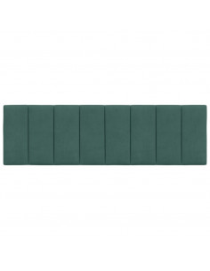 Cuscino Testiera Verde Scuro 160 cm in Velluto