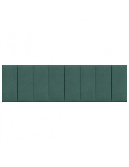 Cuscino Testiera Verde Scuro 160 cm in Velluto