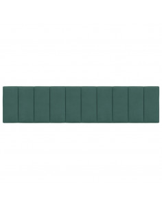 Cuscino Testiera Verde Scuro 200 cm in Velluto