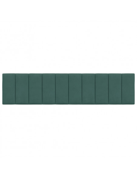 Cuscino Testiera Verde Scuro 200 cm in Velluto