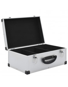 Custodia CD per 60 CD in Alluminio ABS Argento