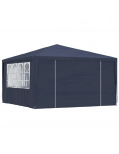 Gazebo Professionale con Pareti 4x4 m Blu 90 g/m²