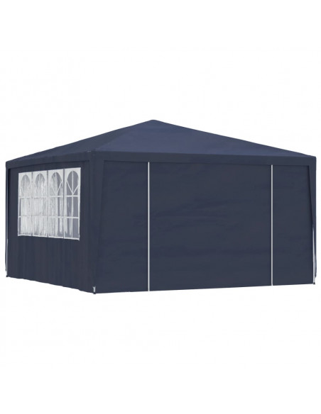 Gazebo Professionale con Pareti 4x4 m Blu 90 g/m²