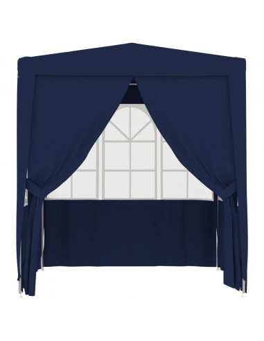 Gazebo Professionale con Pareti 2,5x2,5 m Blu 90 g/m²