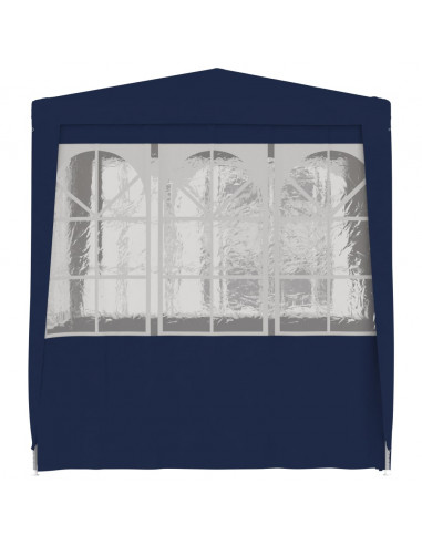 Gazebo Professionale con Pareti 2,5x2,5 m Blu 90 g/m²