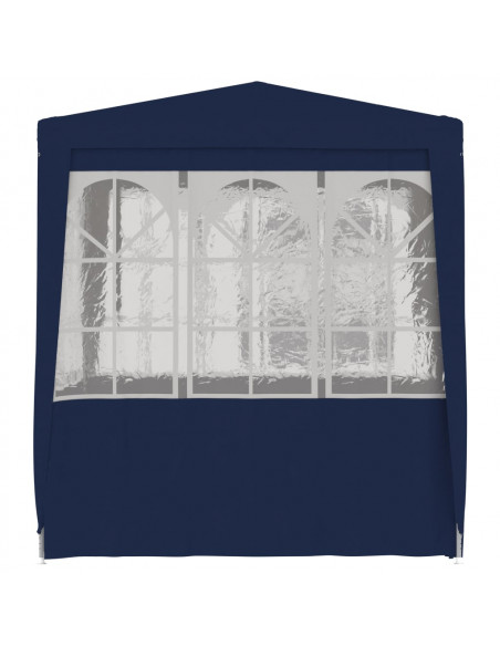 Gazebo Professionale con Pareti 2,5x2,5 m Blu 90 g/m²