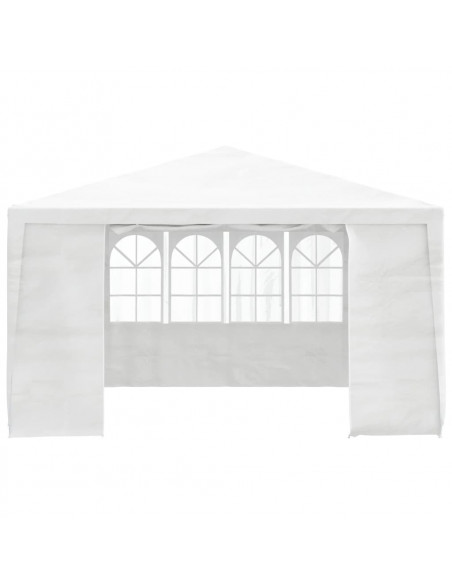 Gazebo Professionale con Pareti 4x4 m Bianco 90 g/m²