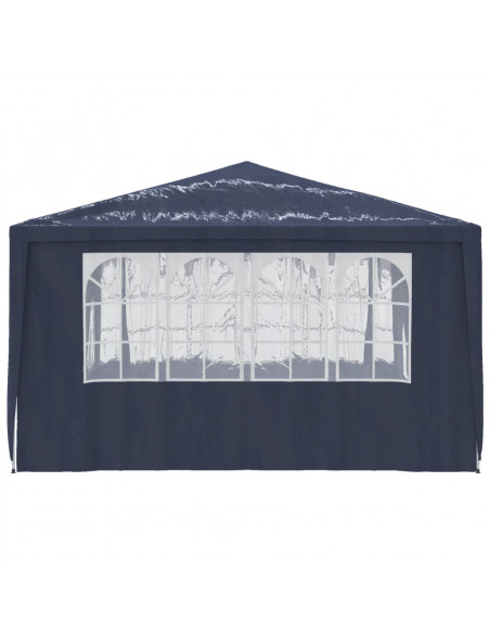 Gazebo Professionale con Pareti 4x4 m Blu 90 g/m²
