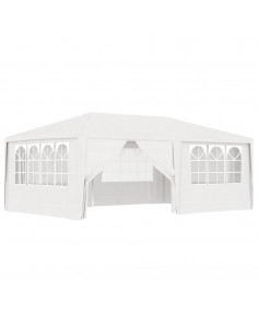 Gazebo Professionale con Pareti 4x6 m Bianco 90 g/m² 2