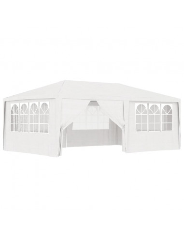 Gazebo Professionale con Pareti 4x6 m Bianco 90 g/m²