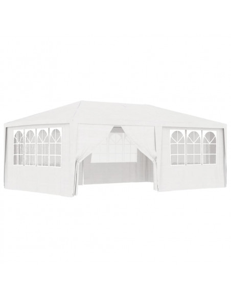 Gazebo Professionale con Pareti 4x6 m Bianco 90 g/m²