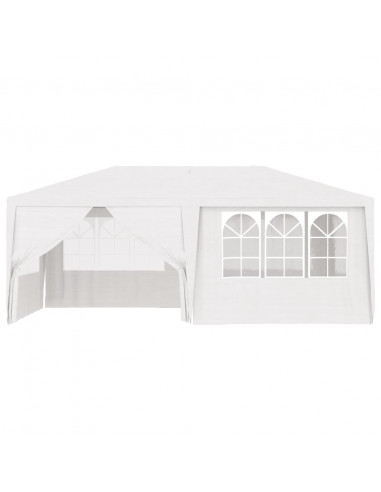 Gazebo Professionale con Pareti 4x6 m Bianco 90 g/m²