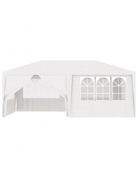 Gazebo Professionale con Pareti 4x6 m Bianco 90 g/m²