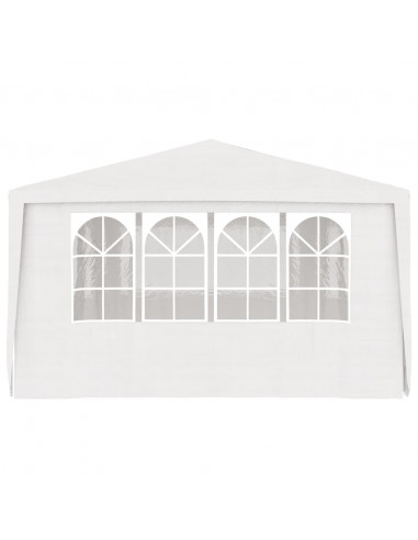 Gazebo Professionale con Pareti 4x6 m Bianco 90 g/m²