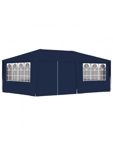 Gazebo Professionale con Pareti 4x6 m Blu 90 g/m²