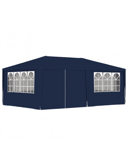 Gazebo Professionale con Pareti 4x6 m Blu 90 g/m²