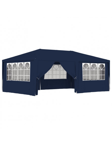 Gazebo Professionale con Pareti 4x6 m Blu 90 g/m²