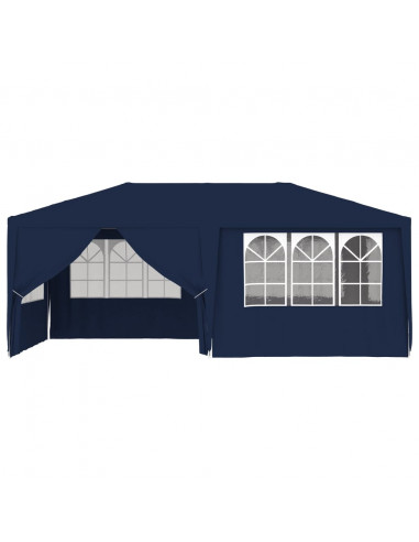 Gazebo Professionale con Pareti 4x6 m Blu 90 g/m²