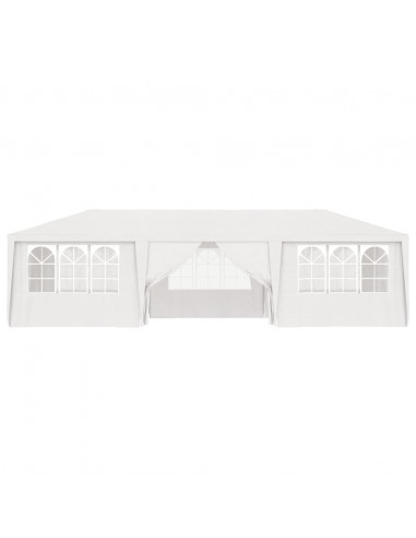Gazebo Professionale con Pareti 4x9 m Bianco 90 g/m²