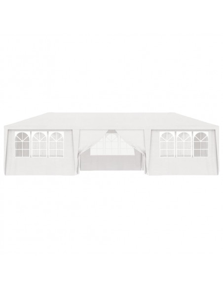 Gazebo Professionale con Pareti 4x9 m Bianco 90 g/m²
