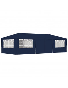 Gazebo Professionale con Pareti 4x9 m Blu 90 g/m² 2