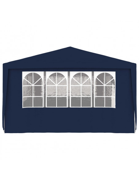 Gazebo Professionale con Pareti 4x9 m Blu 90 g/m²