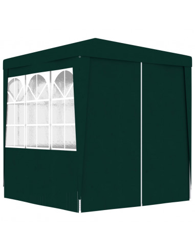 Gazebo Professionale con Pareti 2x2 m Verde 90 g/m²