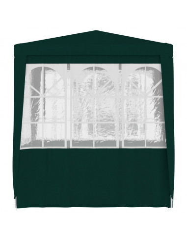 Gazebo Professionale con Pareti 2x2 m Verde 90 g/m²
