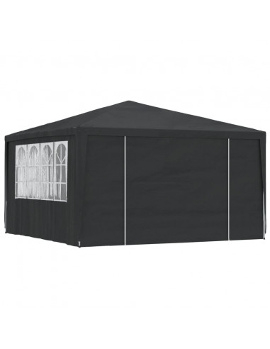 Gazebo Professionale con Pareti 4x4 m Verde 90 g/m²