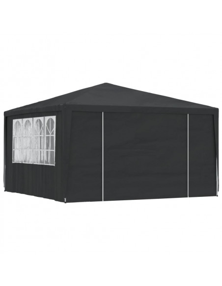 Gazebo Professionale con Pareti 4x4 m Verde 90 g/m²