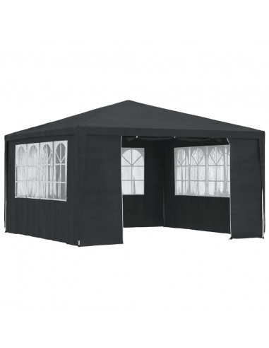 Gazebo Professionale con Pareti 4x4 m Verde 90 g/m²