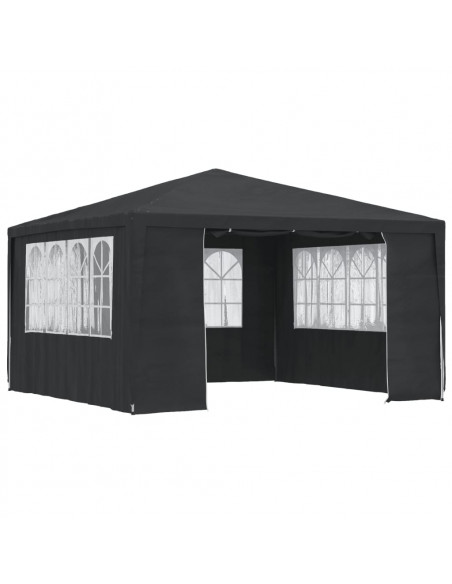 Gazebo Professionale con Pareti 4x4 m Verde 90 g/m²