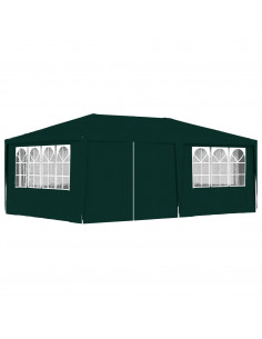Gazebo Professionale con Pareti 4x6 m Verde 90 g/m² 2