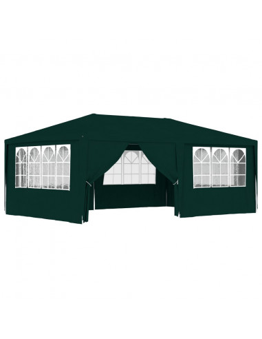 Gazebo Professionale con Pareti 4x6 m Verde 90 g/m²
