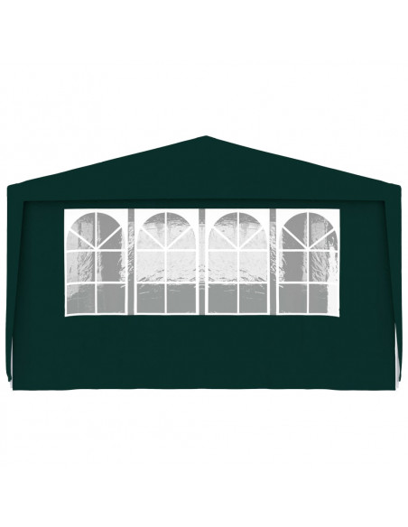 Gazebo Professionale con Pareti 4x9 m Verde 90 g/m²