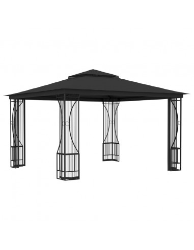 Gazebo con Rete 300x300x265 cm Antracite