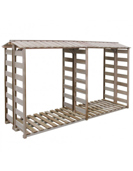 Deposito per Legname Capanno 300x90x176 cm in Pino Impregnato