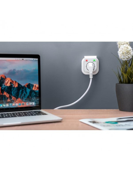 Digitus DN-95400 protezione da sovraccarico 1 presa(e) AC 230 V Bianco