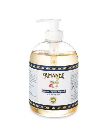 Detergente L'Amande Sapone liquido vegetale non profumato 500 ml