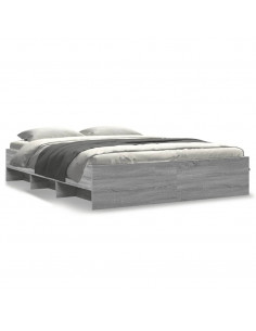 Giroletto Grigio Sonoma 160x200 cm in Legno Multistrato 2