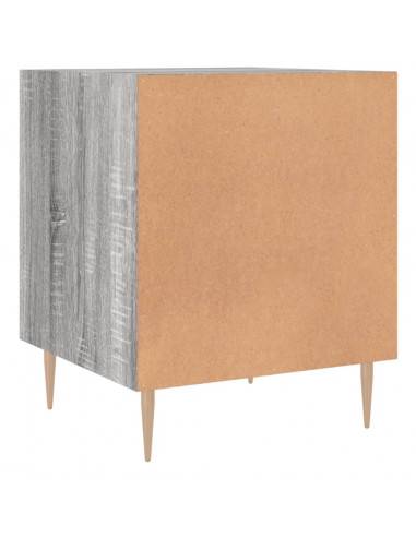 Comodino Grigio Sonoma 40x40x50 cm in Legno Multistrato
