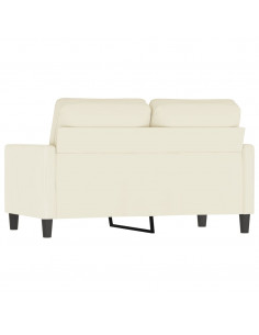 Divano a 2 Posti crema 120 cm in Velluto