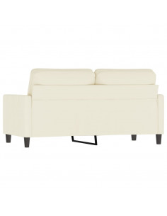 Divano a 2 Posti crema 140 cm in Velluto