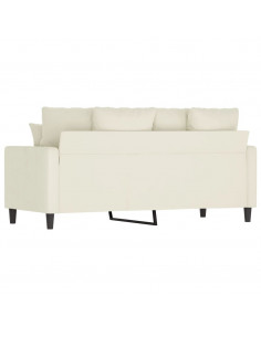 Divano a 2 Posti crema 140 cm in Velluto