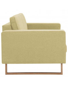 Divano a 2 Posti in Tessuto Verde