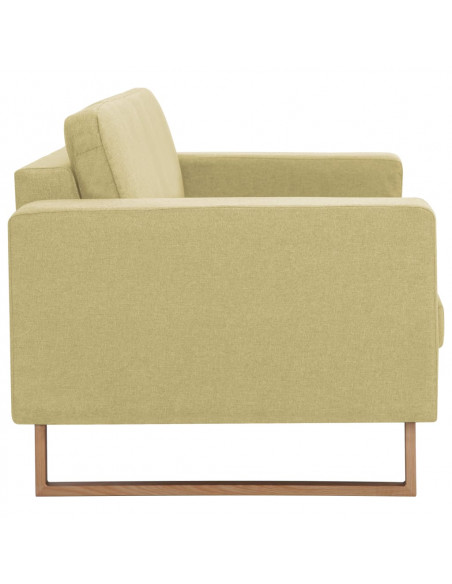 Divano a 2 Posti in Tessuto Verde